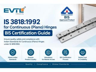 IS 3818:1992 for Continuous (Piano) Hinges – BIS Certification Guide