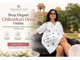 Shop Elegant Chikankari Dress Online