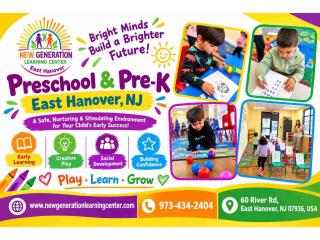 Preschool and Pre-K East Hanover, NJ: New Generation Learning Center