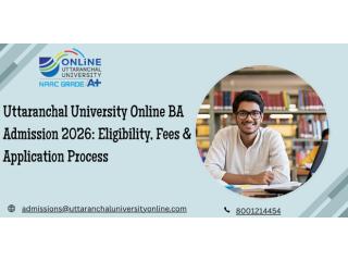 University Online BA Admission 2026: Eligibility, Fees & Application Process