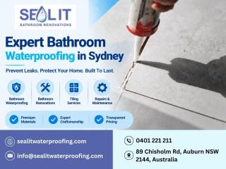 Waterproofing Services In Sydney For Reliable Bathroom Protection