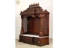 Handmade Wooden Pooja Mandir with Intricate Carvings – Must See