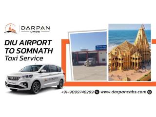 Diu Airport to Somnath Taxi Service with Darpan Cabs