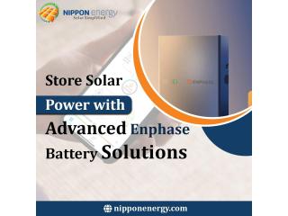Store Solar Power with Advanced Enphase Battery Solutions