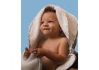 Luxury Hooded Baby Towel Blue 39x39 Inch – Premium Turkish Microcotton | USA