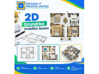 Präzise Raumplanung mit digitalen 2D-Grundrissen