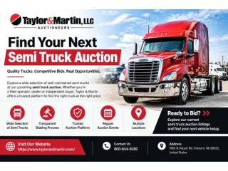 Semi Truck Auction Opportunities for Commercial Buyers