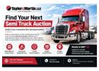 Semi Truck Auction Opportunities for Commercial Buyers
