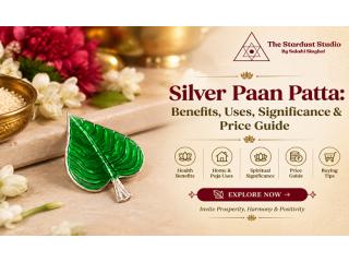 Buy Silver Paan Patta Online at Best Price | The Stardust Studio