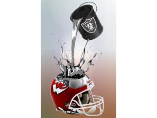 Chiefs Vs Raiders Rivalry Artwork For Afc West Fans