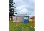 LitterBug Delivers portable toilets in Lethbridge with Fence Panels 