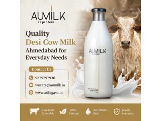 Quality Desi Cow Milk Ahmedabad for Everyday