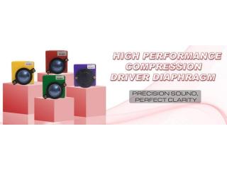 High Performance Compression Driver Diaphragm for Clear Audio