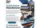 Acrylic Board Manufacturer Near Me for Modern Signage Needs