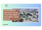 Solar Power for Industries in the UAE for Efficient Energy Management - Value Addition