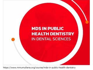 Mds in public health dentistry