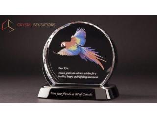 Subsurface Laser Engraving for Beautiful Crystal Keepsakes