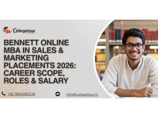 Bennett Online MBA in Sales & Marketing Placements 2026: Career Scope, Roles & Salary