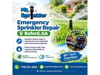 Emergency Sprinkler Repair Buford, GA