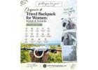 organic Travel Backpack for Women: Stylish & Versatile | Partagerlajoie