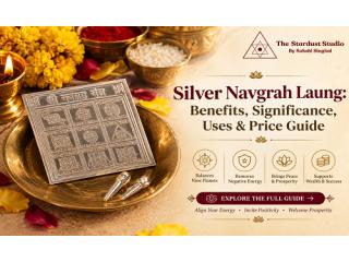 Buy Silver Laung & Navgrah Online at Best Price | The Stardust Studio