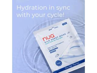 Nua Silk Sheet Mask - Hydrating & Repairing Sheet Mask with Ceramides & Hyaluronic Acid