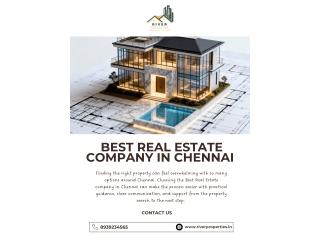 Find the Best Real Estate company in Chennai for Your Property Needs
