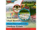 Tent Table Chair Rentals Miami: Plan Comfortable Outdoor Events