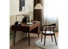 Elevate Your Workspace with a Black Walnut Wood Desk