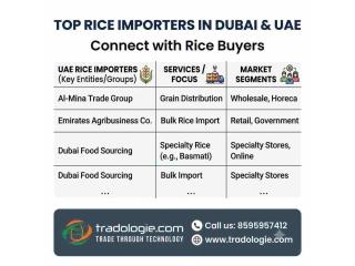 Top Rice Importers in Dubai & UAE | Connect with Rice Buyers