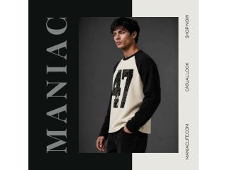 Full Sleeve T Shirts for Men – Modern Streetwear Styles | Maniac Life
