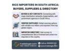 Rice Importers in South Africa | Buyers, Suppliers & Directory 