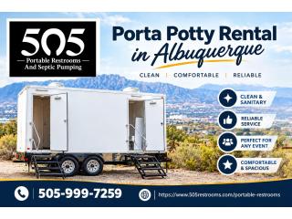 Porta Potty Rental in Albuquerque for Weddings and Outdoor Receptions