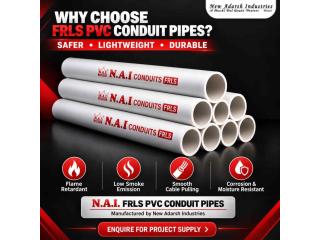 FRLS PVC Conduit Pipes for Residential, Commercial & Industrial Projects