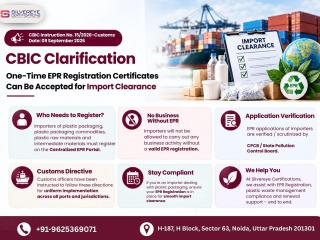 CBIC Clarification: One-Time EPR Registration Accepted for Import Clearance