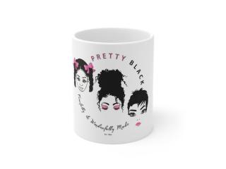 Pretty Black Ceramic Coffee Mug Collection USA – Bold 11oz Mugs for Coffee & Tea Lovers