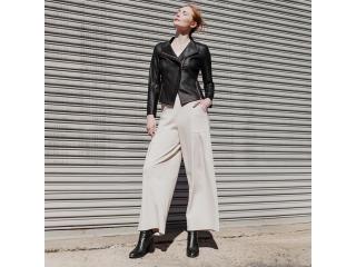 Buy Women's Lightweight Faux Leather Jackets Santa Monica for Easy Layering
