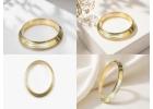 Pure Brass Punjabi Kada for Men | Bold Edge Designer Kada with Gold Finish | Punjabi Swagg