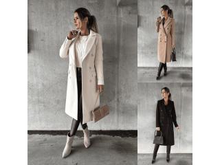 Buy Double Breasted Long Coat for Travel & Winter