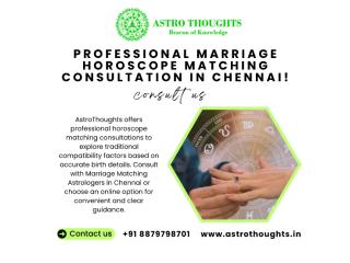 Professional Marriage Horoscope Matching Consultation in Chennai