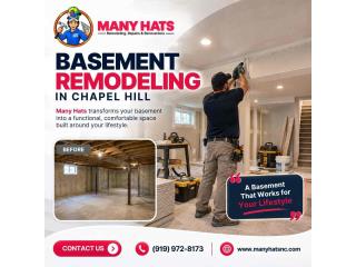 Basement Remodeling in Chapel Hill | Manyhats