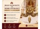 Brass Nazar Battu for Home Entrance – Traditional Yaali Wall Hanging