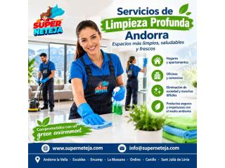 Servicios de limpieza Profunda Andorra para hogares y empresas