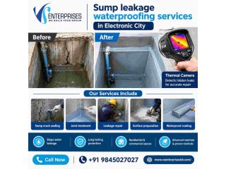 Sump leakage waterproofing services in Electronic city