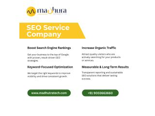 Affordable SEO Company in Coimbatore - Madhura Technologies