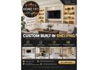 Custom Built-In Shelving – Transform Empty Walls into Beautiful Storage Spaces!