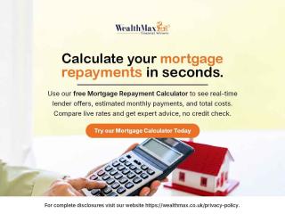 Mortgage Repayment Calculator | Wealthmax