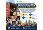 Container Unpacking Services in Melbourne