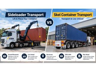 SIDELOADER TRANSPORT MELBOURNE – 20FT & 40FT CONTAINERS